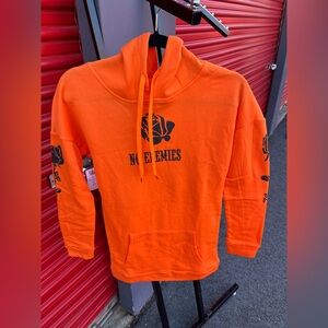 Orange graphic hoodie